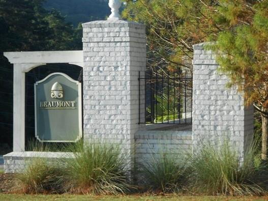 Beaumont entrance monument